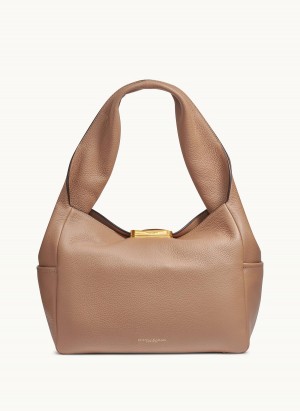 Donna Karan Amagansett Shoulder Bag Brown | USA_DK81322