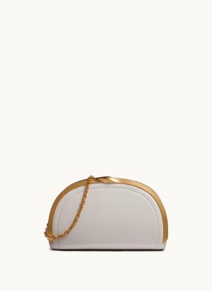 Donna Karan Lawrence Clutch Satchel White | USA_DK82477
