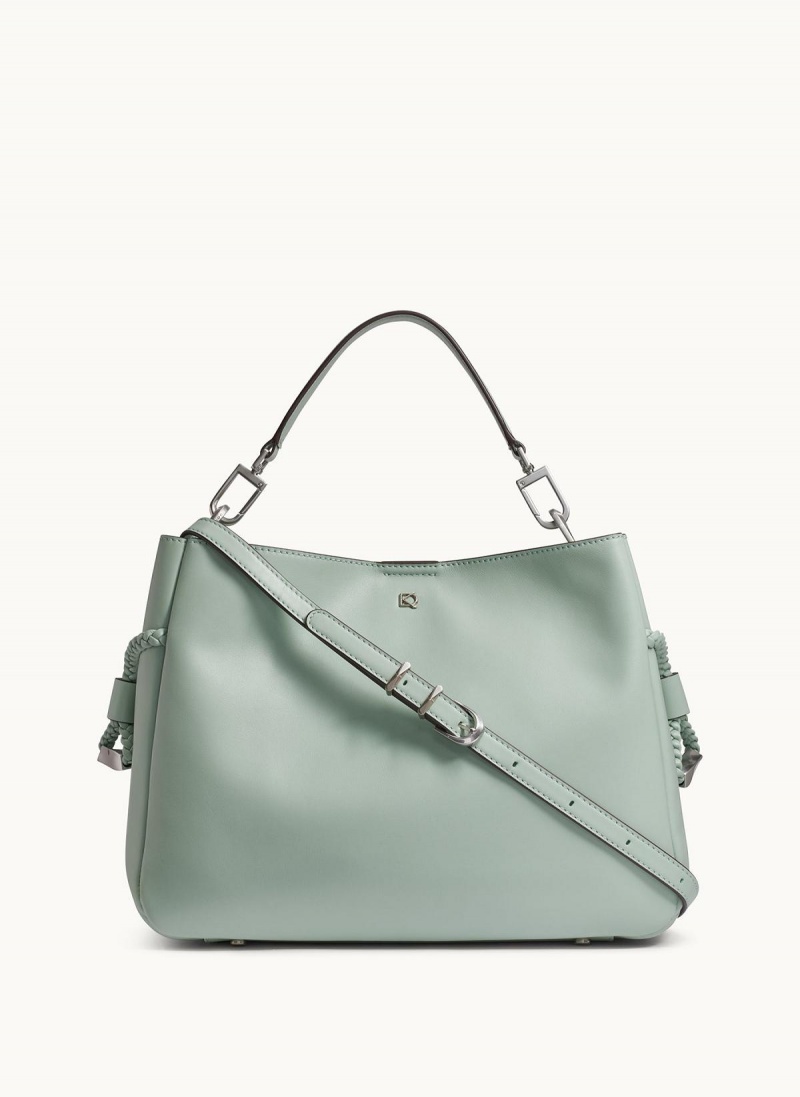 Donna Karan Bellerose Satchel Light Green | USA_DK93741