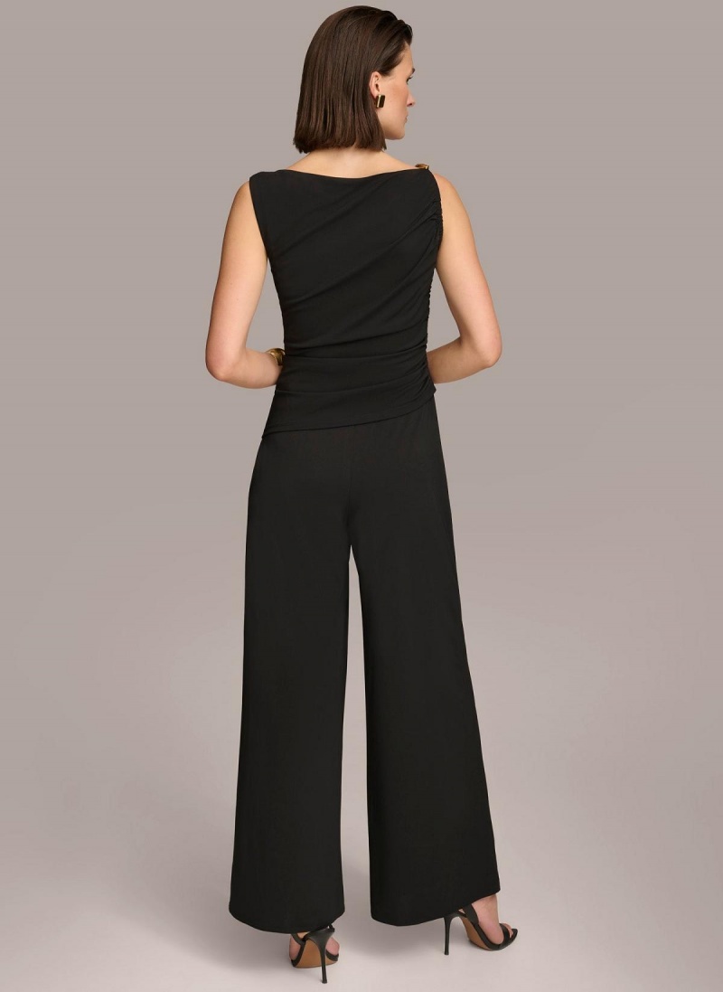 Donna Karan Jumpsuit With Hardware Jumpsuit Black | USA_DK77231