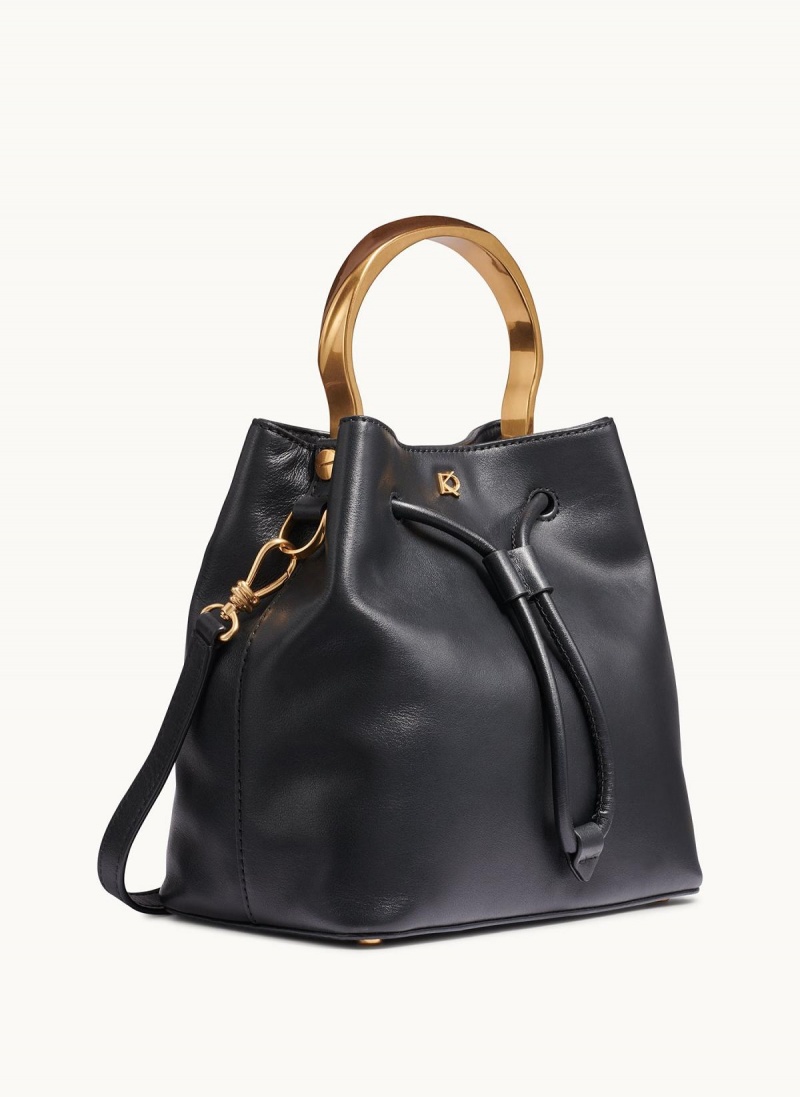 Donna Karan Lawrence Bucket Satchel Black | USA_DK69499