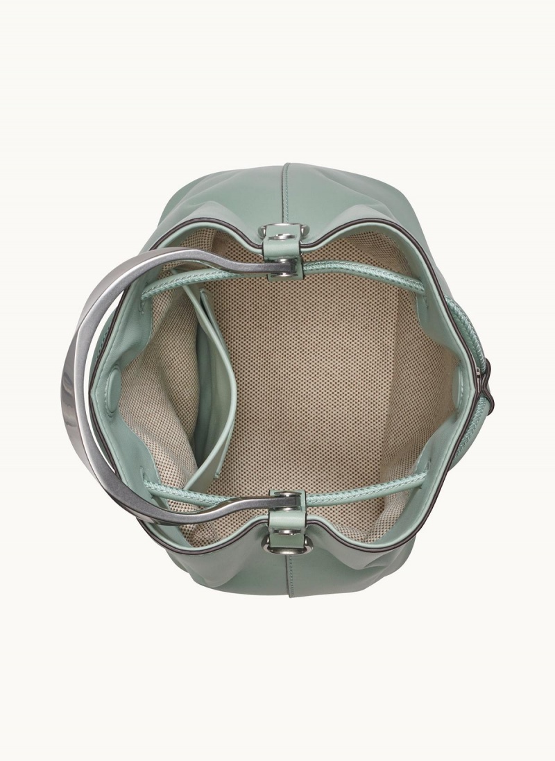 Donna Karan Lawrence Bucket Satchel Green | USA_DK20534