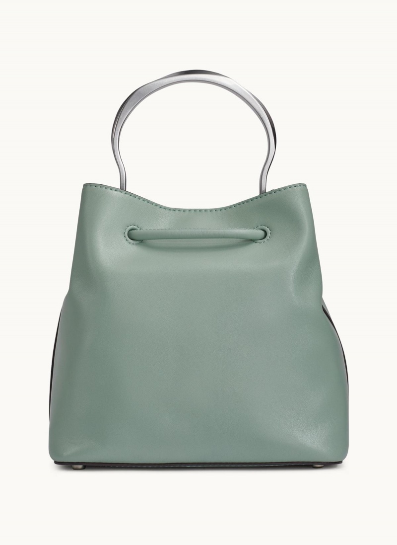 Donna Karan Lawrence Bucket Satchel Green | USA_DK20534